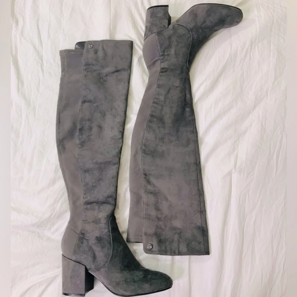 Marc Fisher Gray Over the Knee Boot - Picture 2 of 10